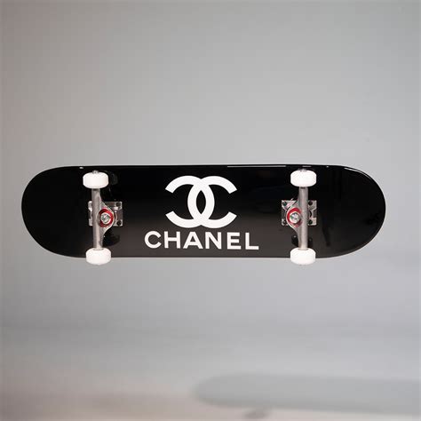 chanel surfboard art|Chanel skateboard deck.